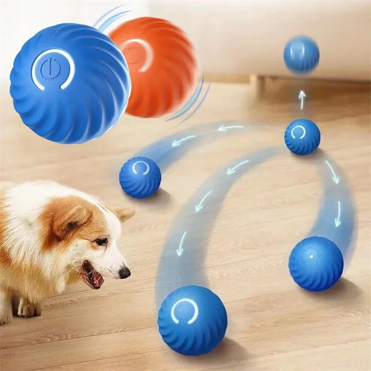 Smart Dog Toys. Electronic Ball, Interactive Pet Toy, Moving Ball. USB Automatic Moving Bouncing for Dogs and Cats