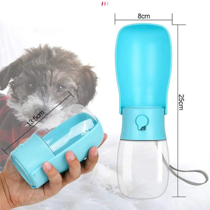 300ml Dog Water Bottle. Foldable, Leakproof, Pet Walking Feeder. Portable Pet Water Dispenser Container