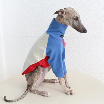 Autumn, Winter, Warm, Soft Dog Clothes. High Collar Greyhound 2 Legged Fleece Sweaters Long Sleeve Pet Shirts