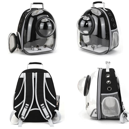 Pet Cat Carrying Bag. Pet Backpacks. Breathable, Portable & Transparent Backpack for Cats and  Puppies Transport .Carrier Space Capsule Bags