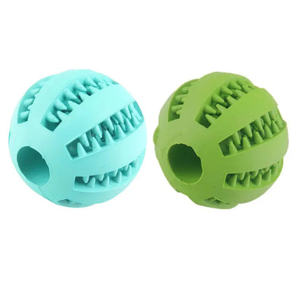 Dog Toy Ball, Nontoxic Bite Resistant Toy Ball for Pet Dogs, Puppies and Cats, Dog Pet Food Treat Feeder Chew. Tooth Cleaning Ball