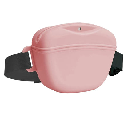 Pet Supplies. Silicone Dogs Treat Bag. Portable Dog Training Waist Bag. Outdoor Feeder. Puppy Snack Reward Storage Bag with Belt