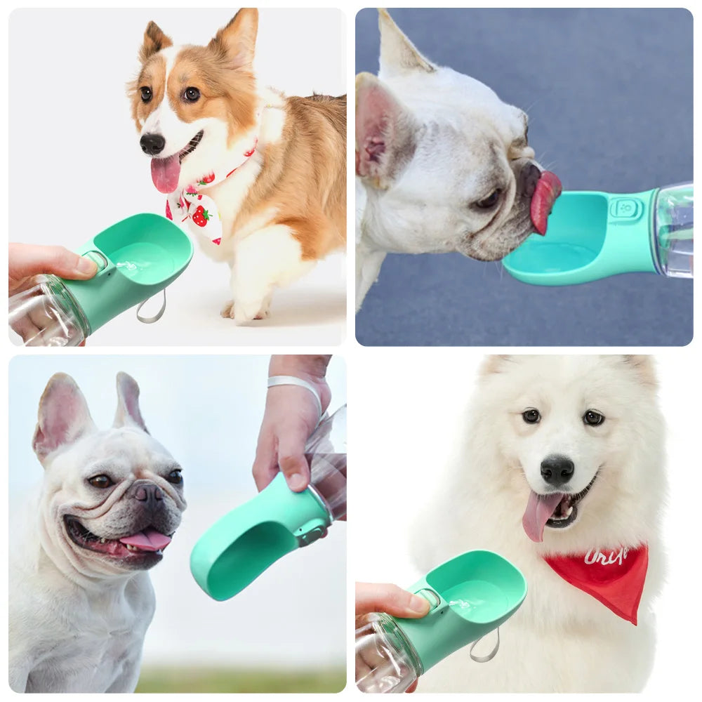 Portable Dog Water Bottle For Small Large Dogs/Cats. Leakproof Drinking Bowls.