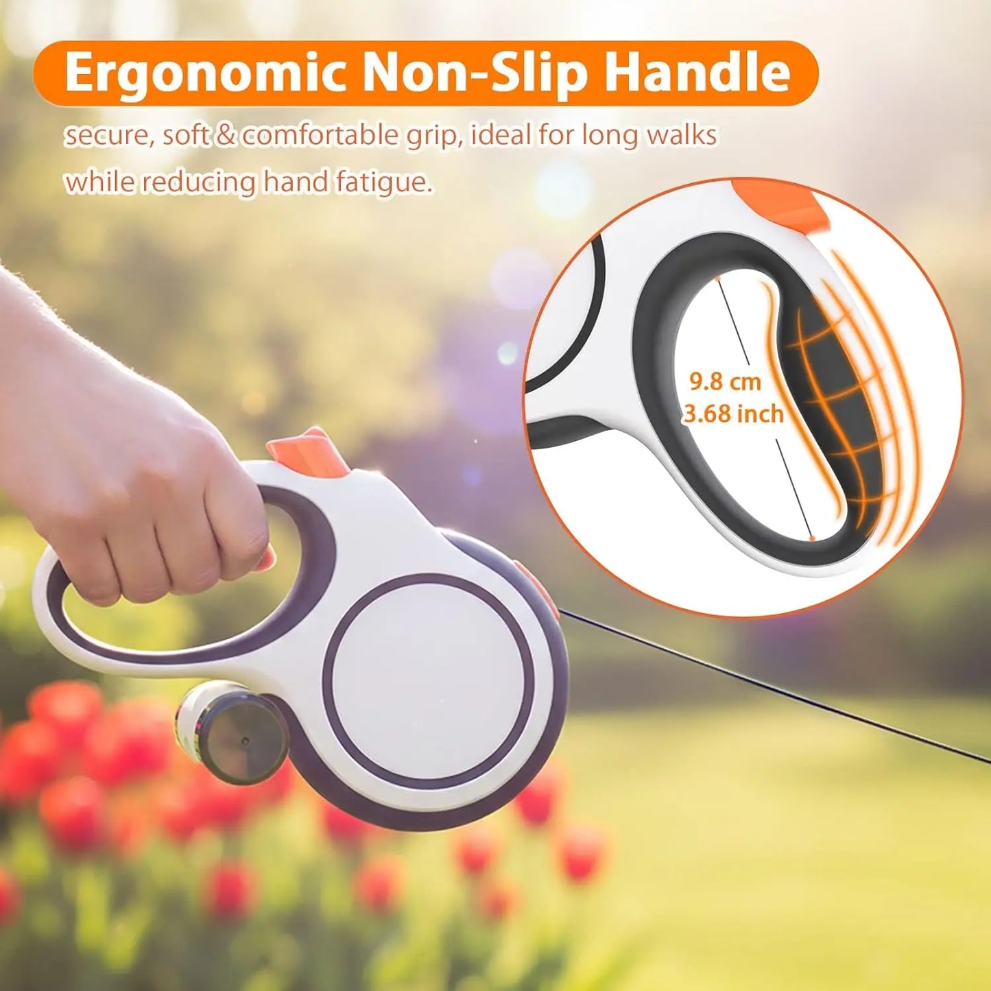 5m 8m 50kg Dog Leash. Retractable Roulette Collar for Small or Big Dogs. Adjustable, Walking or Hiking. French Bulldog Rope