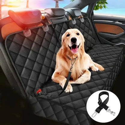 Car Dog Seat Cover for Back Seat. Waterproof Auto Rear Pet Seat Protector Mat. Nonslip Universal Safety Carrier For Traveling Dogs