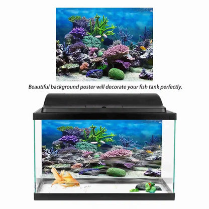 3D Aquarium Landscape Poster Rainforest Wallpaper, Background Decoration, PVC Self Adhesive