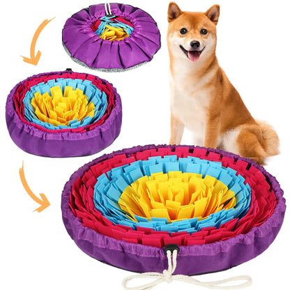 Pet Snuffle Mat for Dogs, Interactive Feed Game for Boredom, Encourages Natural Foraging Skills for Cats/Dogs Bowl