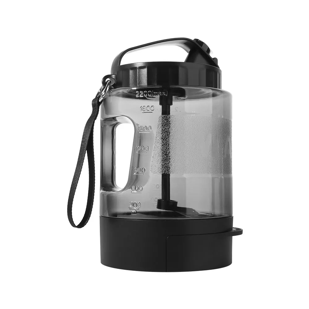 77oz/2.2L Pet Drink Travel Bowl 2-in-1. Portable Water Feeder Bowls. Leak Proof Lock.