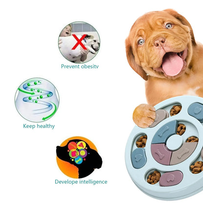 Dog Treat Puzzle Toy. Food Dispenser, IQ Training, Mental Enrichment, Slow Feeder. Interactive Pet Game for Small/ Medium/ Large Dogs