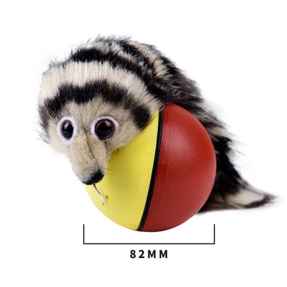 Cat Interactive Ball Toys. Training Beaver Ball Toy.  Electric Beaver/Weasel Toy Rolling Ball, Jump Toys.