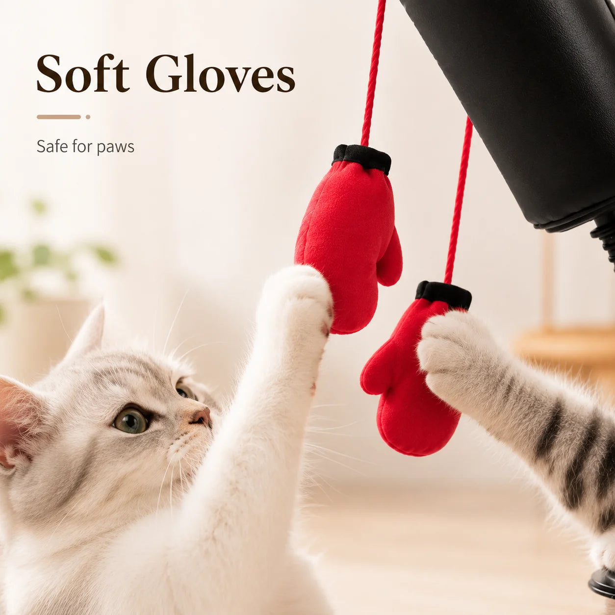 Cat Boxing Toy - Multi-functional Cat Stimulation  for Self-Entertainment and Relaxation - Interactive Cat Toy