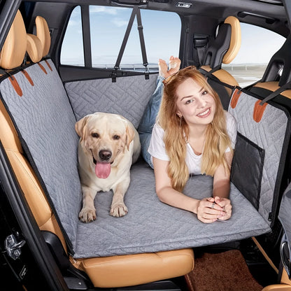 Dog Seat Cover for the Car. For Pets, Waterproof Pet Seat Cover/Hammock. Scratch Proof, Nonslip, Durable Soft Pet Back Seat Covers