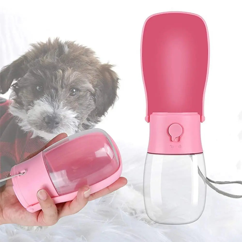 300ml Dog Water Bottle. Foldable, Leakproof, Pet Walking Feeder. Portable Pet Water Dispenser Container