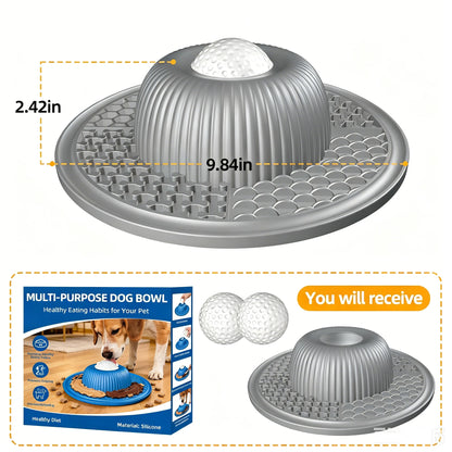 Pet Lick Silicone Mat for Dogs. Anti-Choking Puzzle Dog Food Bowls, Anti-Slip Interactive Training/Dog Feeder.