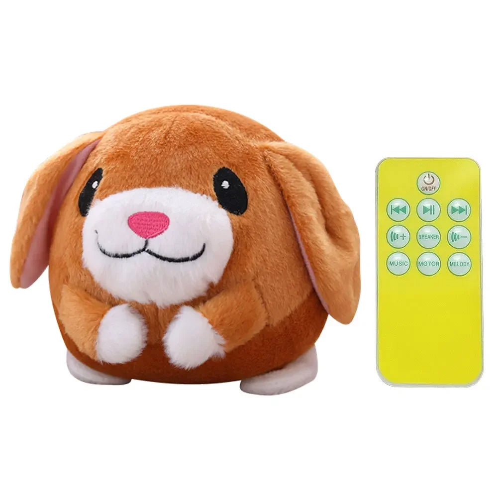 Electronic Pet Dog Toy Ball. Pet Bouncing Ball, Music Vibration, Bite Puppy Ball, Interactive Dog Chewing Moving Plush Doll Toy