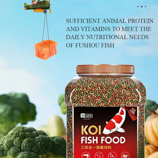 Granular Mixed Koi Fish Food. Gold Fish Feed.