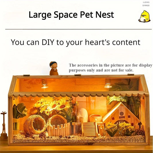 Small Pet Feeding Box. Chick Insulation, Hamster Box, Climbing Pet Villa - for Pet Mice, Rutin Chickens, Reptiles, Hedgehogs