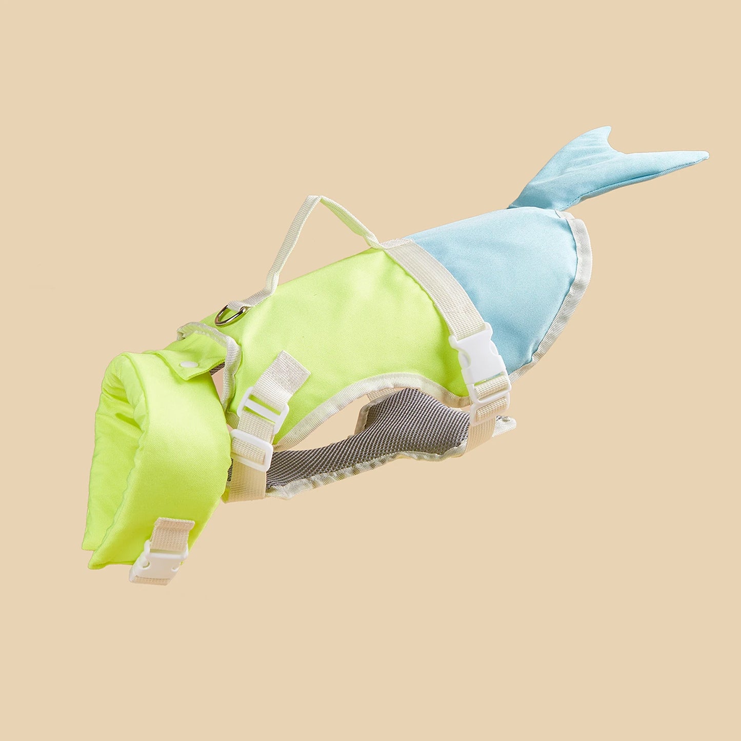 Dog Life Jacket Enhances Buoyancy, Adjustable for Safe Fit to Pet Body. Swimming, Rowing, Surfing Pet Flotation Vest