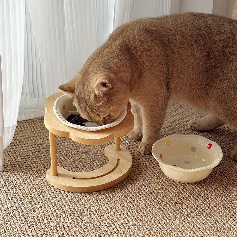 Cat/Dog Ceramic Bowl. Pet Drinking Water/Feeding Bowl.