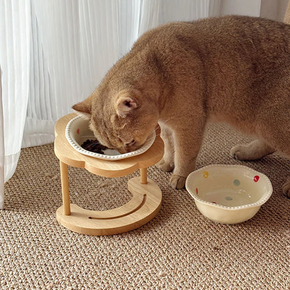 Cat/Dog Ceramic Bowl. Pet Drinking Water/Feeding Bowl.