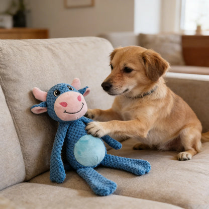 Durable Interactive Plush Dog Toy. Soft Large Companion Toy for Small Medium Large Dogs