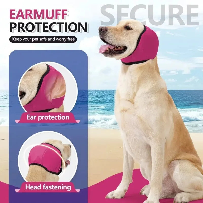 Calming Noise Cancelling Headphones for Dogs - Waterproof, Shockproof. Hearing Protectors.