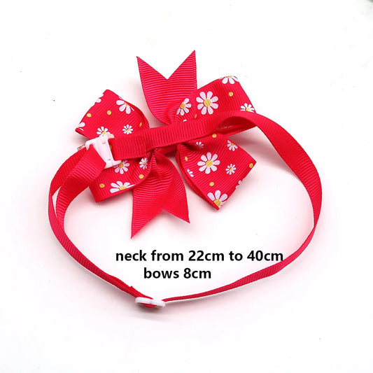 50/100pcs Spring. Cat Bow Tie Small Dog Bowties. Dog Grooming.