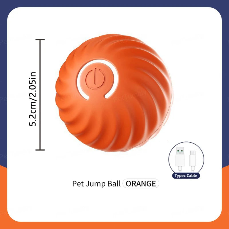 Smart Dog Toys. Electronic Ball, Interactive Pet Toy, Moving Ball. USB Automatic Moving Bouncing for Dogs and Cats