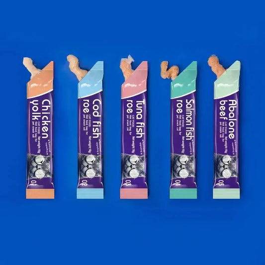 Cat Strips. Young Cat Wet Food Pack. Nutrition Abalone+Beef, Cod, Salmon Formula. Mixed Flavor Cat Liquid Snacks. 30 Strips