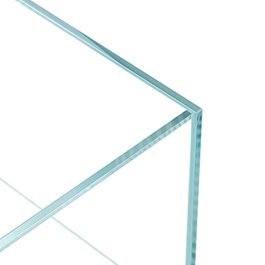 60L 5.8 Gal Rimless Low Iron Aquarium. Long Fish Tank Bookshelf Aquarium W23.6×D7.87×H7.87 in 60x20x20cm 5mm Thickness