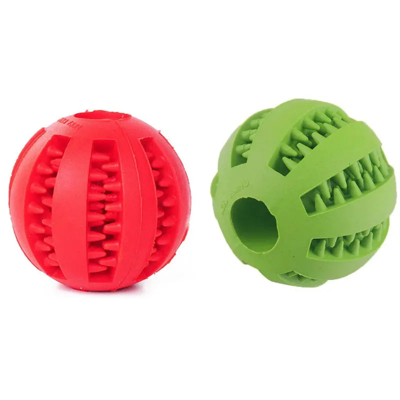 Dog Toy Ball, Nontoxic Bite Resistant Toy Ball for Pet Dogs, Puppies and Cats, Dog Pet Food Treat Feeder Chew. Tooth Cleaning Ball