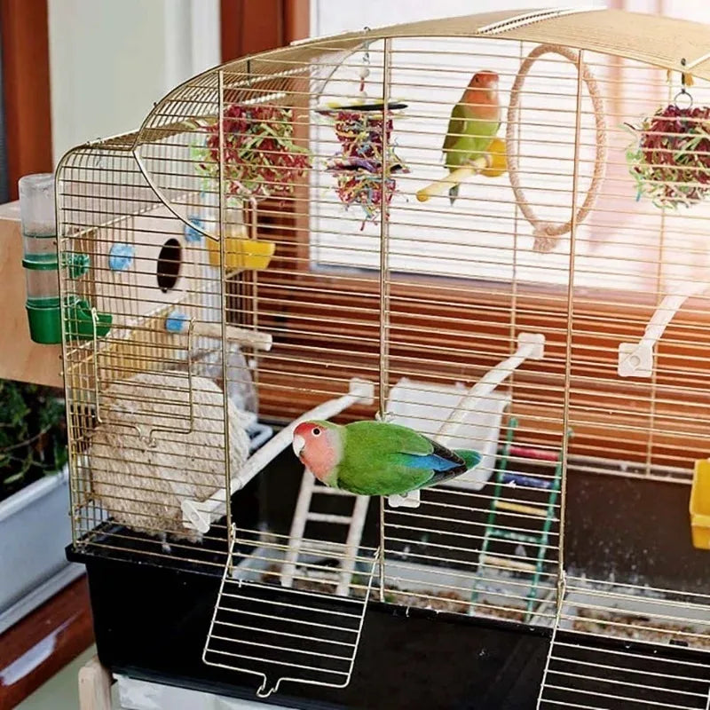 4PC Bird Toys. Parrot Accessories. Chewing Toys, Cage Hangings.