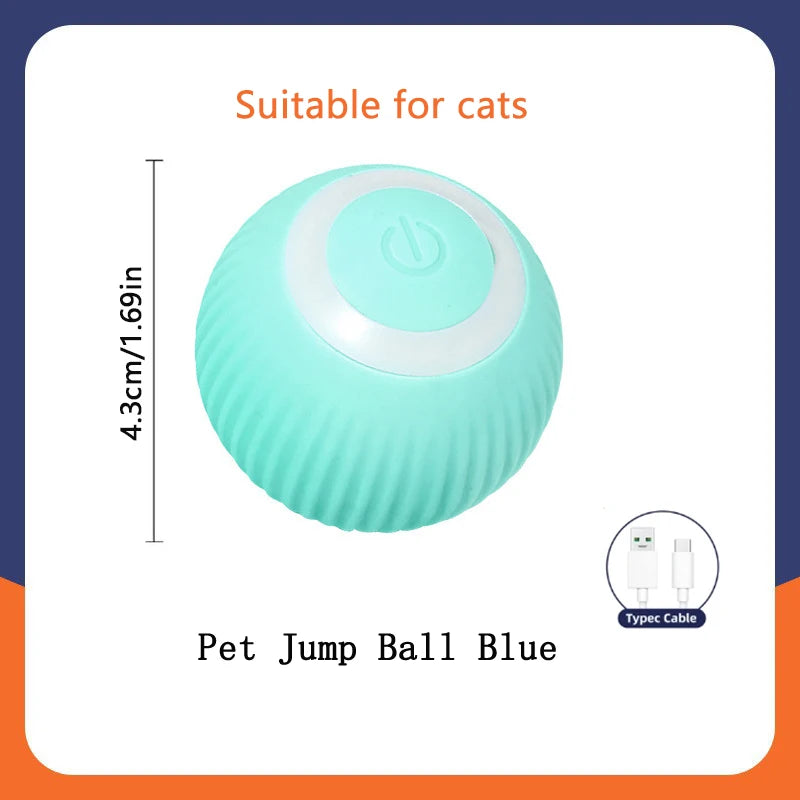 Smart Dog Toys. Electronic Ball, Interactive Pet Toy, Moving Ball. USB Automatic Moving Bouncing for Dogs and Cats