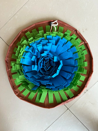 Pet Snuffle Mat for Dogs, Interactive Feed Game for Boredom, Encourages Natural Foraging Skills for Cats/Dogs Bowl