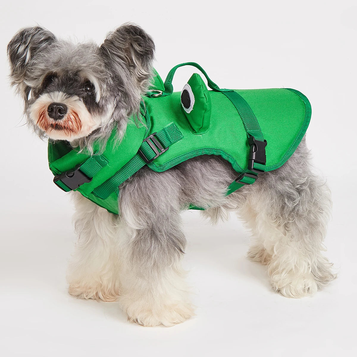 Dog Life Jacket Enhances Buoyancy, Adjustable for Safe Fit to Pet Body. Swimming, Rowing, Surfing Pet Flotation Vest