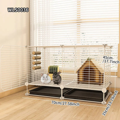 Small Animal Cage for Home Use That Does Not Occupy an Area with Toilet, Large Rabbit Cage, Sugar Glider, Breeding Squirrel Cage with Tray