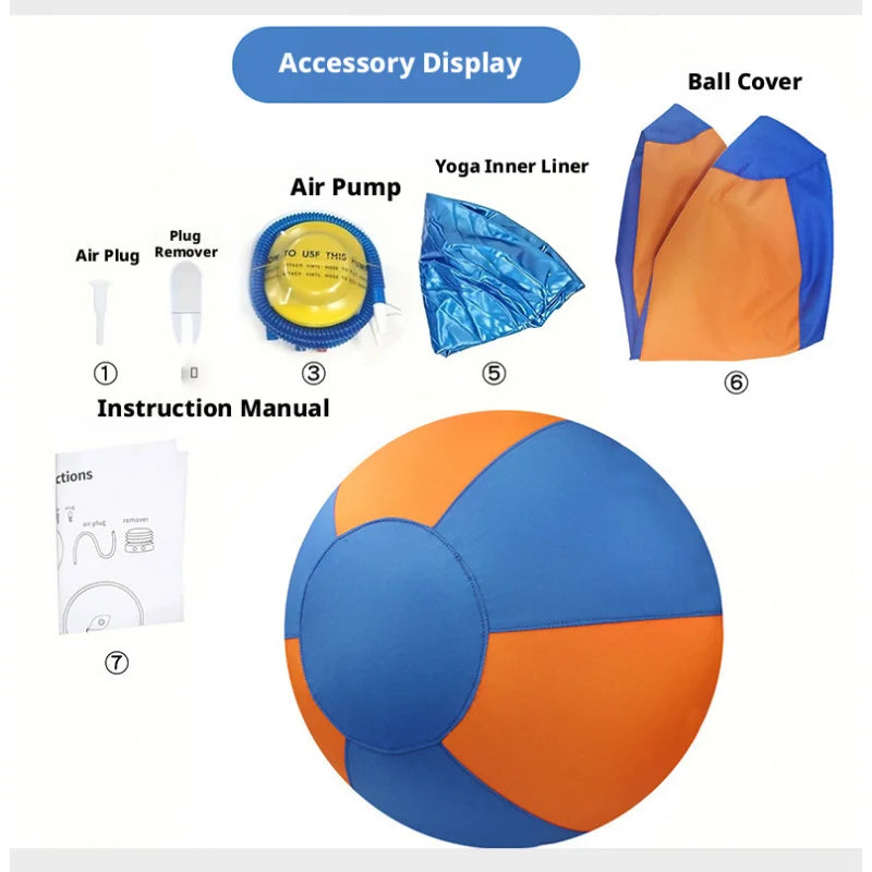 Pet outdoor dog toy, large fabric-covered interactive ball, self-entertainment, boredom-relief ball, inflatable training ball
