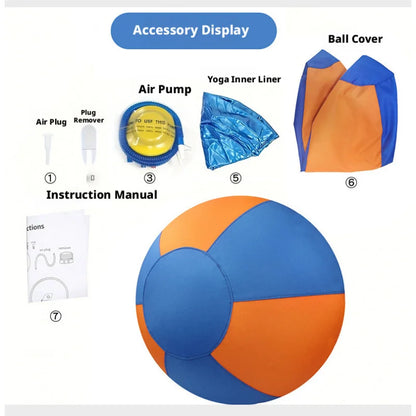 Pet outdoor dog toy, large fabric-covered interactive ball, self-entertainment, boredom-relief ball, inflatable training ball