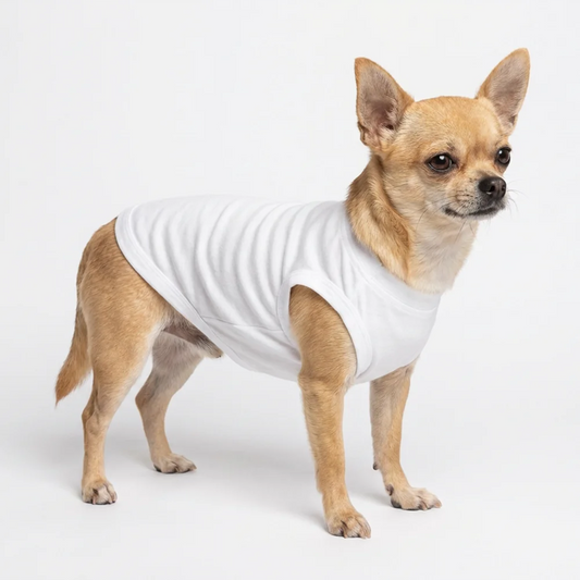 Dog Shirts. Summer Dog Clothes for Small and Medium Dogs. Teacup, Chihuahua, Yorkie, Pug and Cats, Solid Color Puppy Shirt