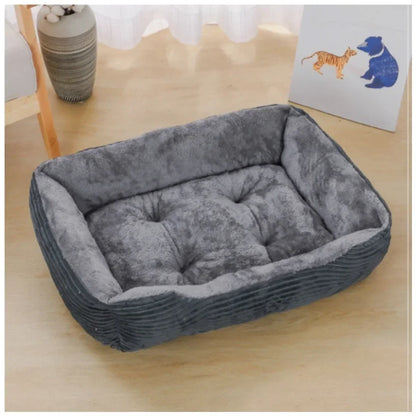 Square Dogs Bed, Plush Calming Sofa Bed. Soft Cushion for Small & Medium Cats/Dogs