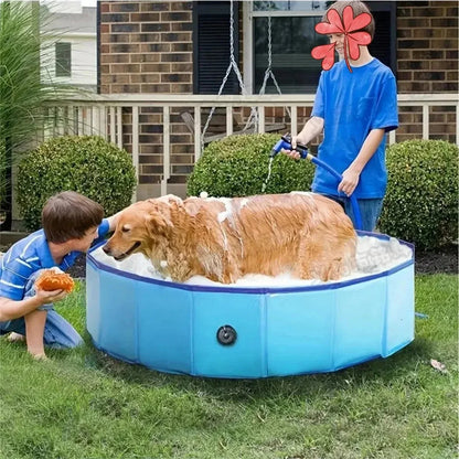 Pet Swimming Poo.l Bath Supplies. Foldable Large Dog Bath, Pet Pool. Dog &  Cat Bath.  Dog Swimming Pool Outdoor