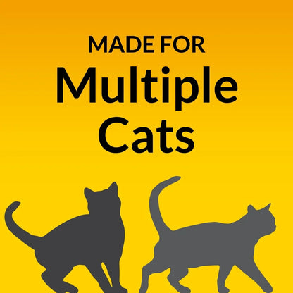 Multi-Cat, Non-Clumping Cat Litter. 48lb Odor Control, Low Dust Clay Litter 24/7 Performance ,Moisture Absorption Fresh Scent