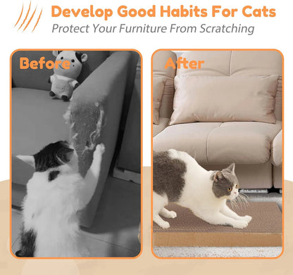 Durable Cardboard Cat Scratching Pad with Cat Bed Combo. Non-Shedding ,All-Season Pet Bed, Toy for Cats, Essential Pet Supplies