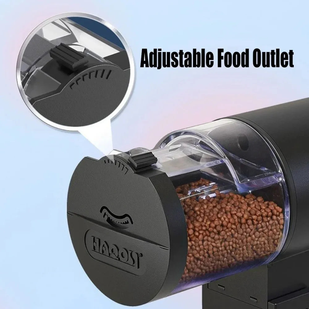 Programmable Automatic Fish Feeder. 100ML Battery Powered for Aquariums and Accessories. Vacation Use. Easy to Install