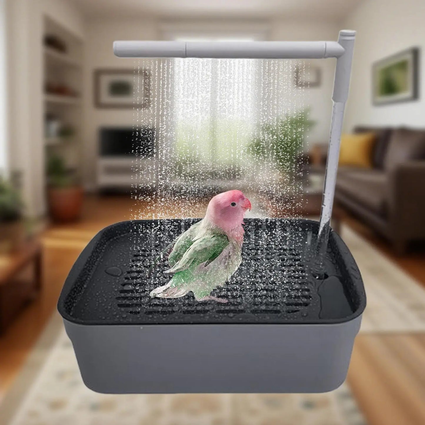 Automatic Pet Birds/ Parrots Bath. Circulating Water Bathtub. USB Electric Parakeet Bathtub/ Shower Fountain