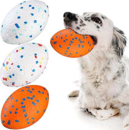 Dog Ball for Aggressive Chewers. Tough Large Indestructible Dog Footballs. Outdoor Floating,Fetch Game Pets Toys
