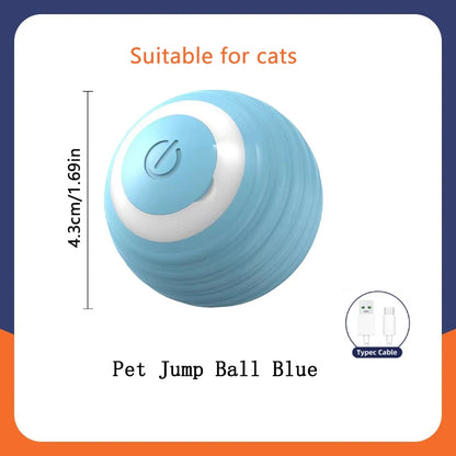 Smart Dog Toys. Electronic Ball, Interactive Pet Toy, Moving Ball. USB Automatic Moving Bouncing for Dogs and Cats