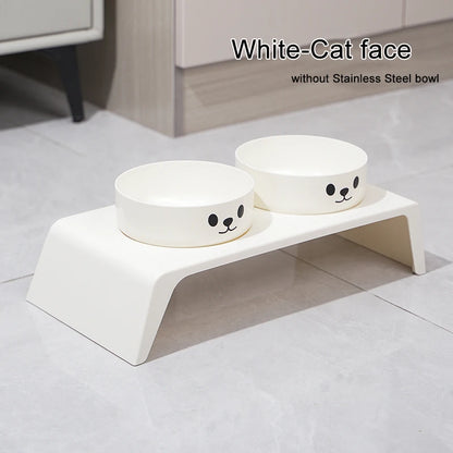 Elevated Dog Feeder Bowls. Raised Stand with Double Stainless Steel Food & Water Bowls For Small ,Medium & Large Dogs & Cats