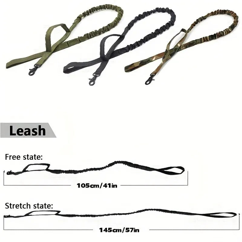 Pet Traction Rope. Tactical Dog Leash. Outdoor Training. Large Dogs, Retractable
