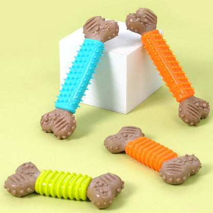 Pet Chew Toy for Entertainment. Bone-Shaped Chew Stick. Durable for Biting, Suitable for Small, Medium and Large Dogs.